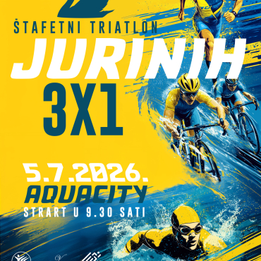 Dođite na 6. Štafetni triatlon ‘Jurinih 3×1’